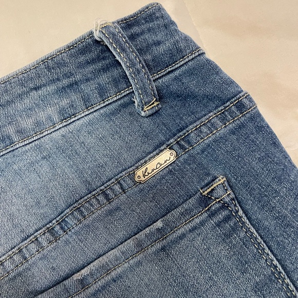 LIKE NEW - KANCAN DISTRESSED FRAYED HEM JEANS - SIZE 29 - Picture 6 of 10